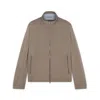 Paul & Shark Bomber Typhoon® Silk In Taupe Camoscio