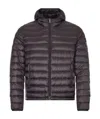Paul & Shark Ultralight Hooded Quilted Jacket In Black