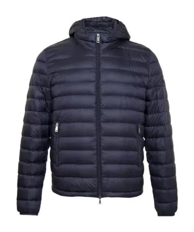 Paul & Shark Ultralight Hooded Quilted Jacket In Black