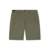 Paul & Shark Bermuda In Cotone Ultralight Popeline Con Coulisse In Oliva