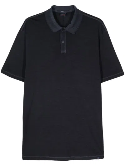 Paul & Shark Virgin Wool Polo Shirt In Blau