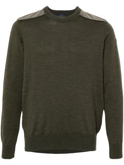 Paul & Shark Virgin Wool Sweater In Green