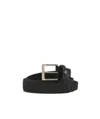 Paul & Shark Weave A Logo Belt In Black