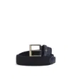 Paul & Shark Weaving Logo Belt In Black