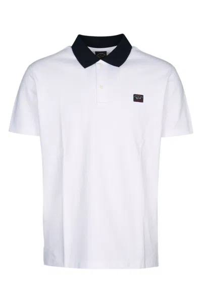 Paul & Shark White Short Sleeves Logo Polo