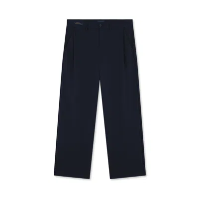 Paul & Shark Pantalone Dynamic Stretch Wide Leg In Blu