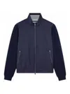 Paul & Shark Zippered Knitted Cardigan In Blue