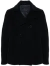Paul & Shark Double Breasted Coat In Blue