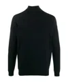 Paul & Shark Turtleneck Virgin Wool Jumper In Black