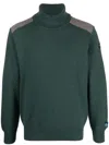 Paul & Shark Wool Roll-neck Jumper In Green