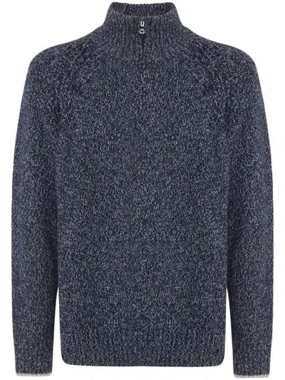 Paul & Shark Wool Sweater In Blue