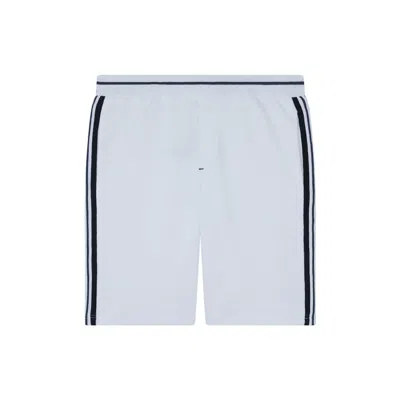 Paul & Shark Bermuda Sportivo X-soft Fleece Con Dettagli A Righe In Bianco