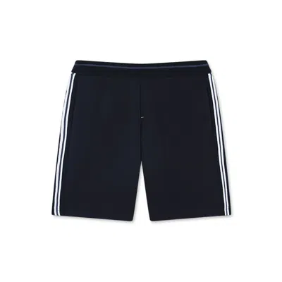 Paul & Shark Bermuda Sportivo X-soft Fleece Con Dettagli A Righe In Blu