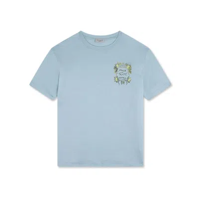 Paul & Shark T-shirt X-soft Jersey Con Ricamo Capri In Acqua