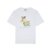 Paul & Shark T-shirt X-soft Jersey Con Stampa Capri In Bianco