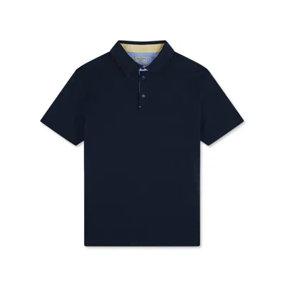 Paul & Shark Polo X-soft Piqué Con Dettagli A Motivo Floreale In Blu