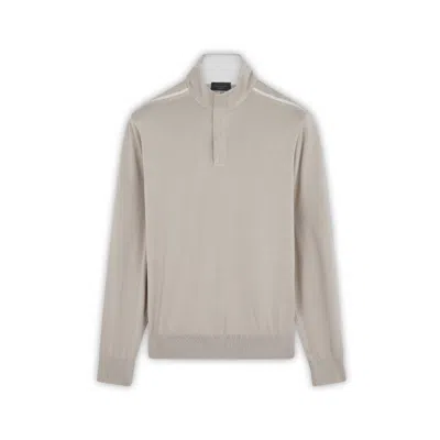 Paul & Shark Maglia X-soft Mezza Zip Con Dettagli Typhoon® Platinum In Beige