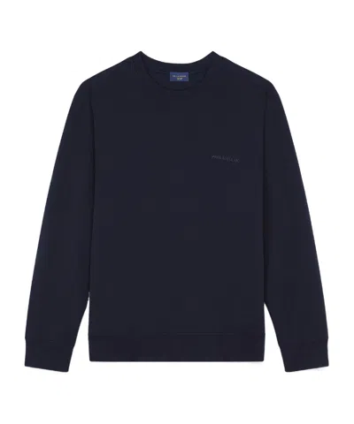 Paul & Shark X-soft Sweatshirt With Maxi Sharks Print In Black