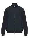 Paul & Shark Zip-up Bomber Jacket In Black