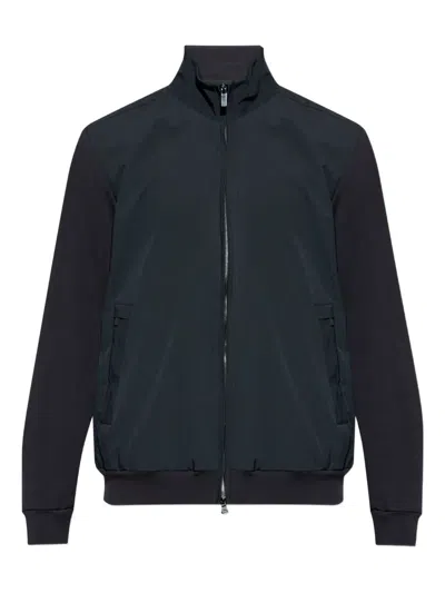 Paul & Shark Zip-up Bomber Jacket In Black