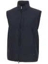 Paul & Shark Zip-up Gilet In Blue