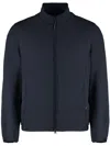 Paul & Shark Nylon Jacket With High Collar And Pockets In Blue