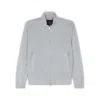 Paul & Shark Cardigan Hybrid Zip-up In Lana In Grigio Tortora