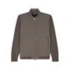 Paul & Shark Silk-blend Bomber Jacket In Terra D'ombra