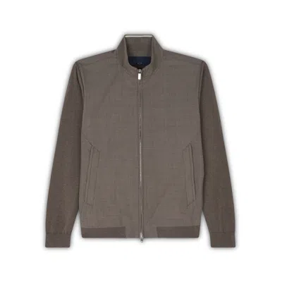 PAUL & SHARK ZIPPED SWEATER IN WOOL AND SILK AND COTTON AND SILK