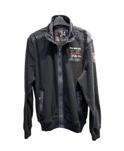 Paul & Shark Zipper Casual Jacket In Black