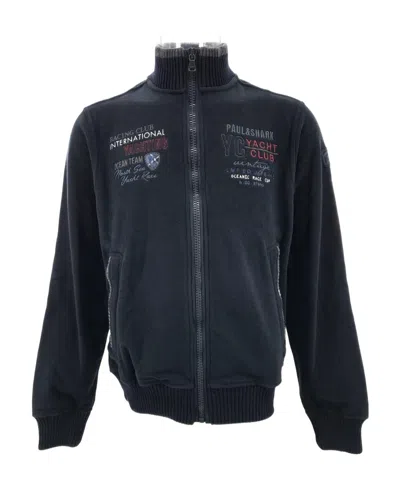 Paul & Shark Zipper Casual Jacket In Black