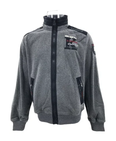Paul & Shark Zipper Casual Jacket In Gray