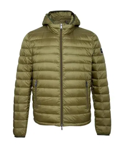 Paul & Shark Zipper Down Jacket In Green