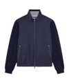 Paul & Shark Zippered Knitted Cardigan In Black