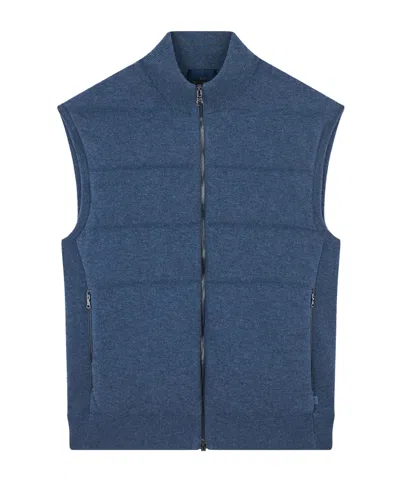 Paul & Shark Zippered Vest In Blue