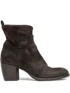 Paul Silence 65mm Zip-detail Block-heel Boots In Brown