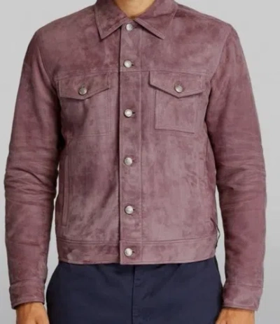 Pre-owned Paul Smith $1995  Men's Purple Suede Denim Style Jacket Size Large
