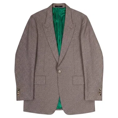 Pre-owned Paul Smith 2023 Men's Runway Blazer Brick Wool Size M Slim Fit Italy In Gray