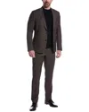 Paul Smith 2pc Tailored Fit Wool Suit In Brown