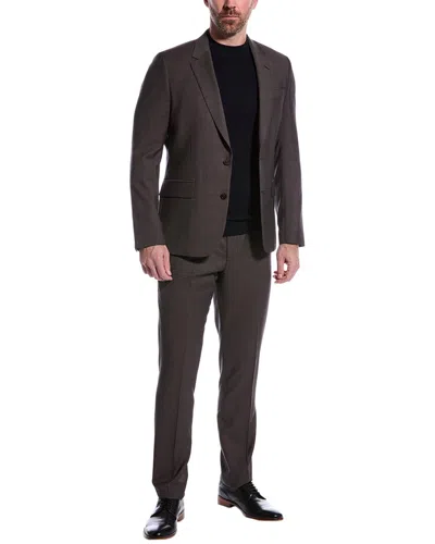 Paul Smith 2pc Tailored Fit Wool Suit In Brown