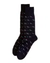 Paul Smith Men's Hank Whippet-print Crew Socks In Blue