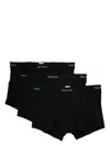 Paul Smith Three-pack Black Logo Boxer Briefs In Black