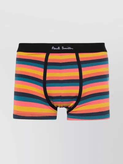 Paul Smith 3-pack Artist Stripe Logo Boxer Briefs In Multi