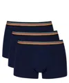 Paul Smith Pack Of Three Boxers In Blue