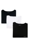 Paul Smith Three-piece T-shirt With Round Neck And Short Sleeves In Multicolor