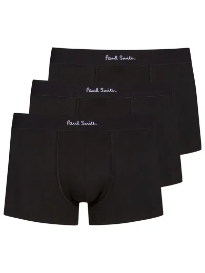 Paul Smith 3-pack Of Boxer Shorts In Black