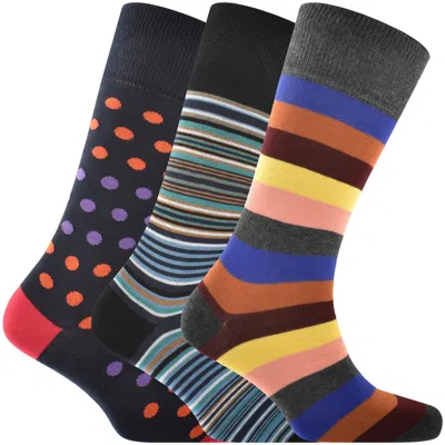 PAUL SMITH PAUL SMITH 3 PACK PATTERNED SOCKS