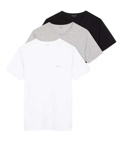 Paul Smith 3 Pack Short Sleeve T Shirt Black White Grey In Black Whiite Grey