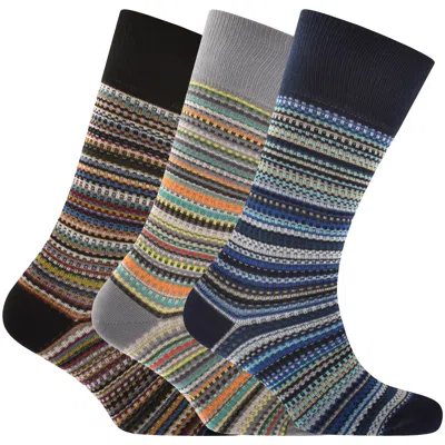 PAUL SMITH PAUL SMITH 3 PACK SIGNATURE SOCKS
