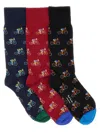 Paul Smith 3-pack Socks Bicycle Pattern In Multi